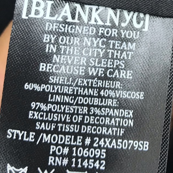 Blank NYC Star Detail Leather Biker Jacket - Picture 8 of 10